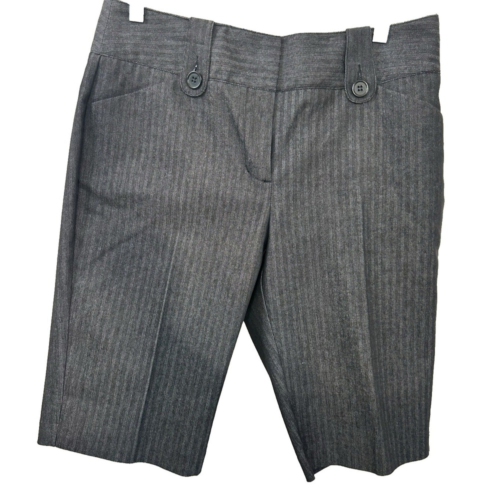 New with tags Cato Bermuda Shorts  Denim pin strip look Size 8